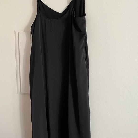 Black Midi Slip Dress - Picture 7 of 8
